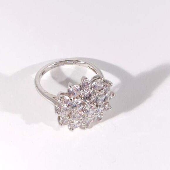 Simulated Diamond Ring J Francis SWAROVSKI Zirconia Size 7 - Picture 4 of 12